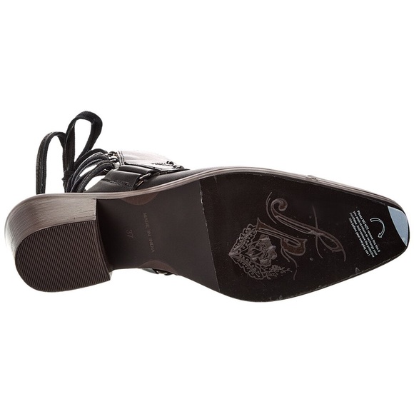 new FREE PEOPLE Rory GENUINE LEATHER boots booties in Black 894R0 - Picture 6 of 16